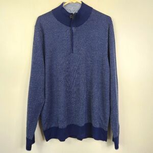 Brooks Brothers Merino Wool Long Sleeve 1/4 Zip Pullover Sweater XL